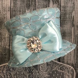 NWT Baby Blue & Silver Whittall & Shon Derby Hat